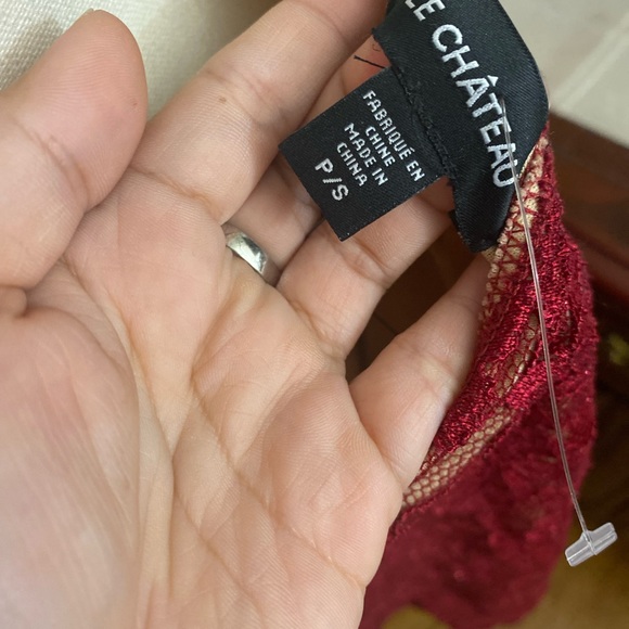 💕❤️NWOT Sexy Le chateau Lace Red dress💕☀️ - Picture 7 of 8